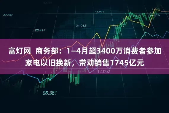 富灯网  商务部：1—4月超3400万消费者参加家电以旧换新，带动销售1745亿元